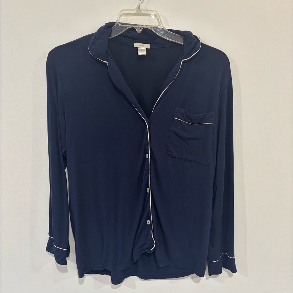 Eberjey Long Sleeve Button Down Pajamas Shirt